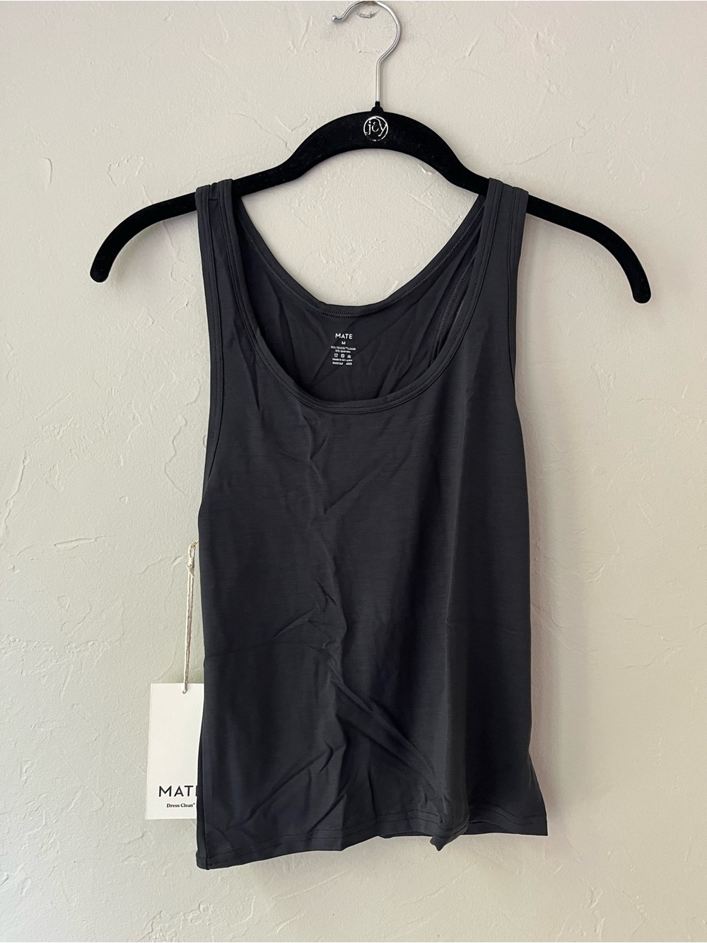 MATE THE LABEL TENCEL COMFORT EASY TANK JET BLACK S M - Picture 1 of 2